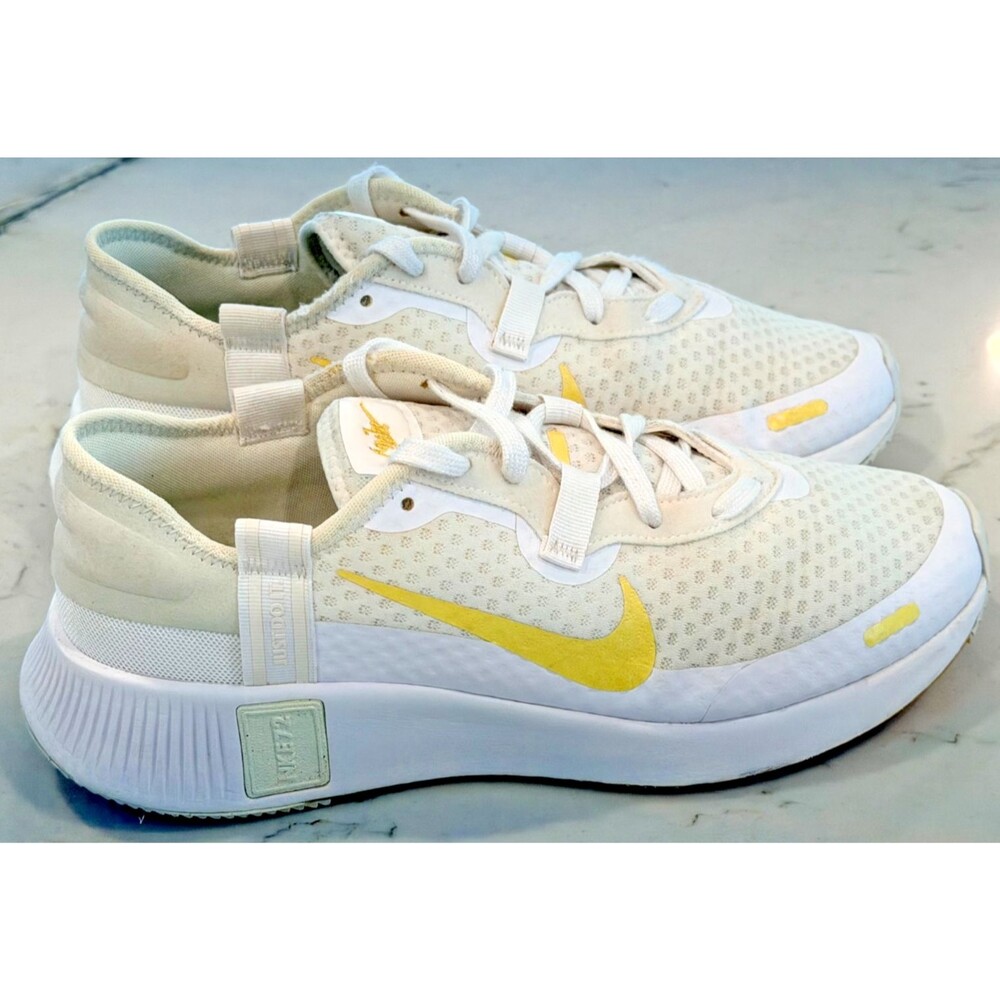 Nike REPOSTO White Gold Women's SZ 9.5 Sneakers Shoes CZ5630-106